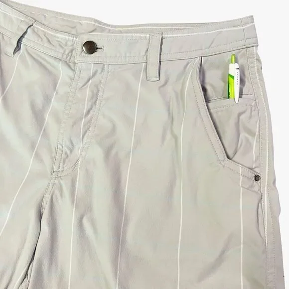 Lululemon Kahuna Bermuda Shorts Men 32 x 8.5” Check Gray White Blue Golf Outdoor - Picture 9 of 16